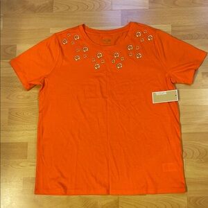 Michael Kors Orange Short Sleeve Tee